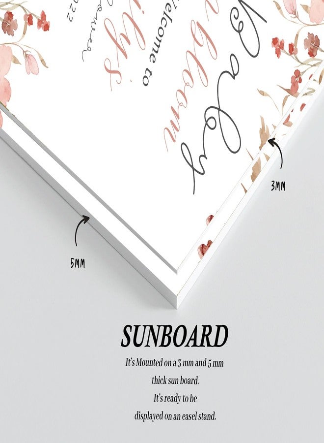 Theme My Party Personalised Baby Shower Welcome Sign Board I Personlaised Baby Shower Signage Welcome Sign I Baby Shower Welcome for Baby Shower Decorations - Image 4